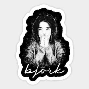 Bjork Young Sticker